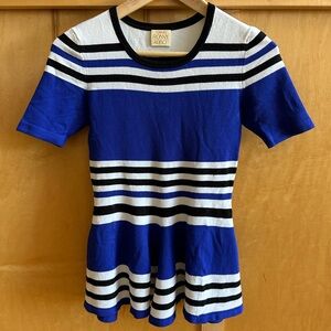 torn by ronny kobo striped top
